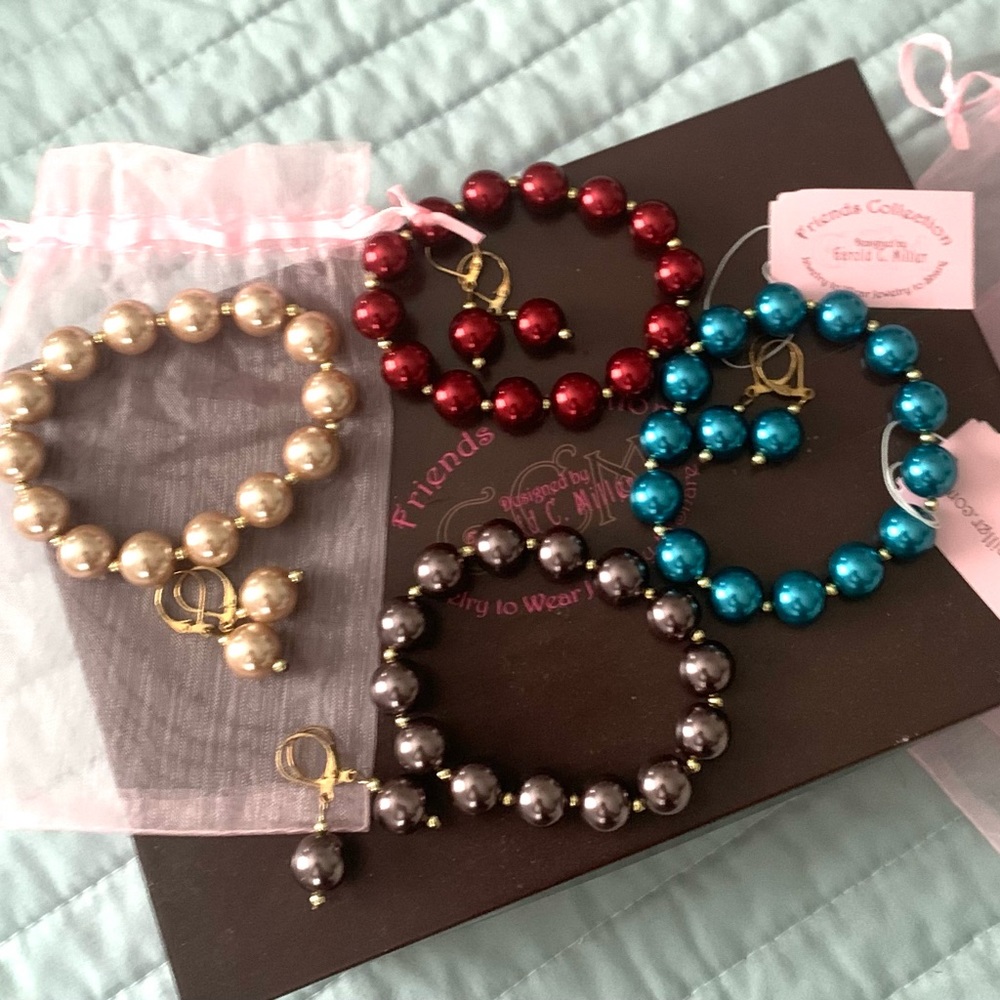 NIB Bracelet Earrings Sets Garold C. Miller QVC